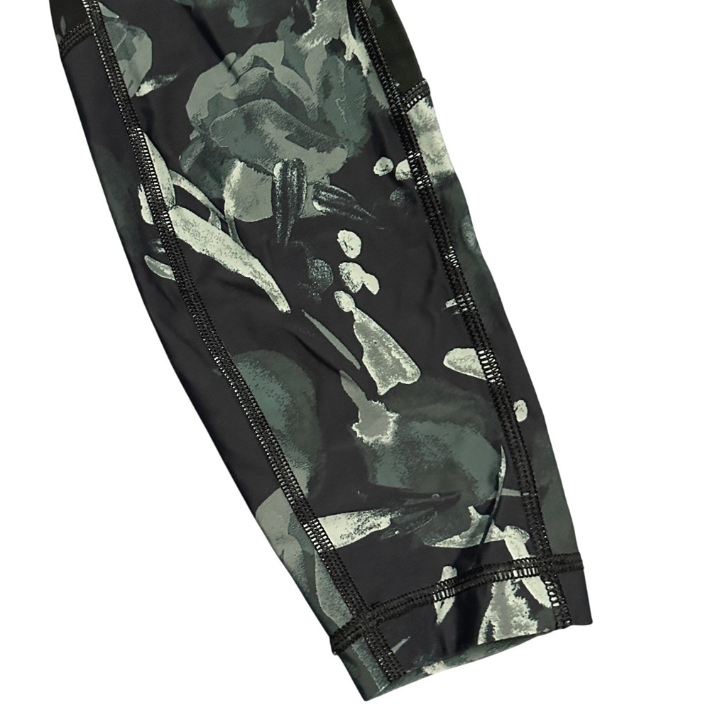 Lole‎ Women's Dark Floral Athletic Leggings Black Green XS Athleisure Gym Active - Picture 2 of 6